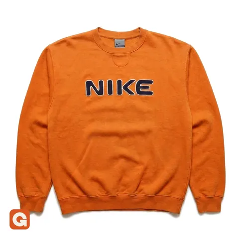 Vintage orange Nike sweatshirt, front