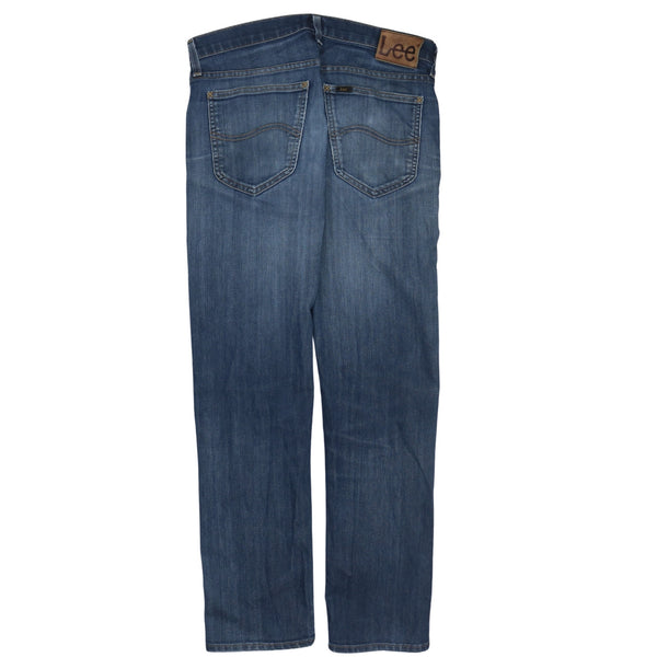 Lee Men's 34 Lightwash Vintage Blue Casual Trousers