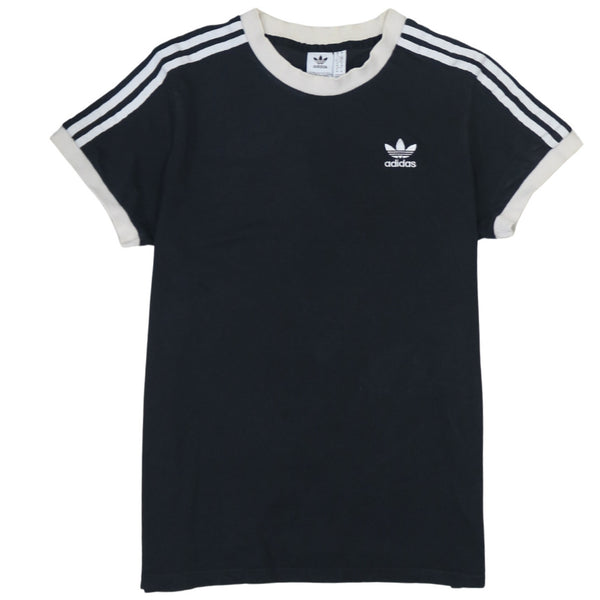 Adidas Vintage 90s Black Crew Neck Short Sleeve T-Shirt Women's S
