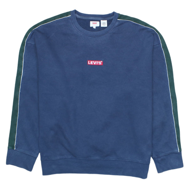 Levi's 90's Crew Neck Lightweight Sweatshirt XL Navy Blue