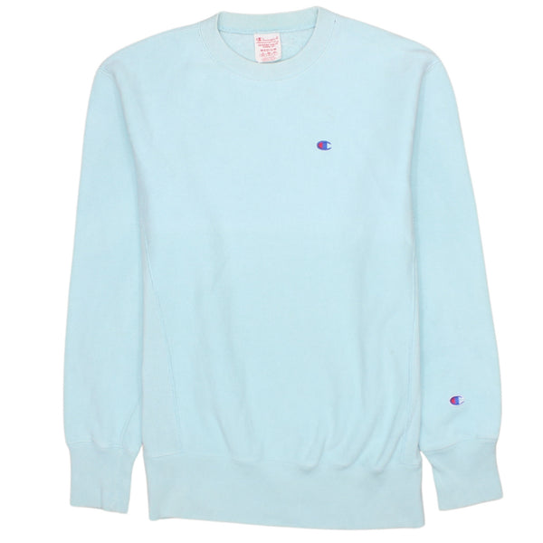 Vintage Champion 90's Lightweight Crew Neck Sweatshirt - Men's Medium Blue Cotton Top