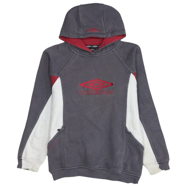 Umbro 90's Spellout Pullover Hoodie XSmall  Grey