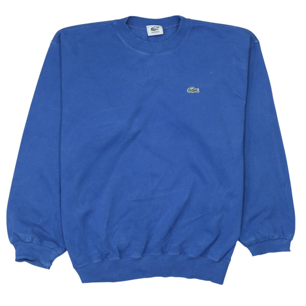 Lacoste 90's Lightweight Crew Neck Sweatshirt Large  Blue