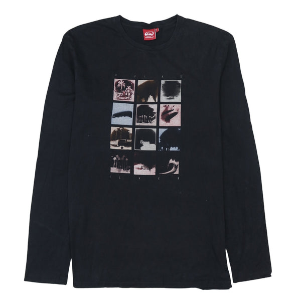 QuikSilver 90's Lightweight Crew Neck Sweatshirt XLarge Black