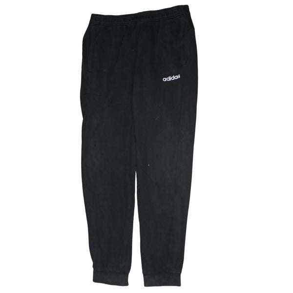 Adidas 90's Elasticated Waistband Drawstrings Casual Joggers / Sweatpants 30 Black