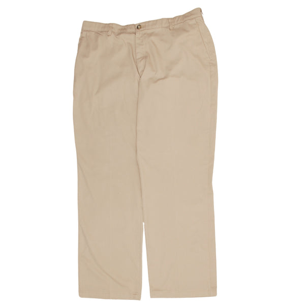 Lee Men's 90's Straight Leg Baggy Tan Brown Trousers Pants 42 Waist