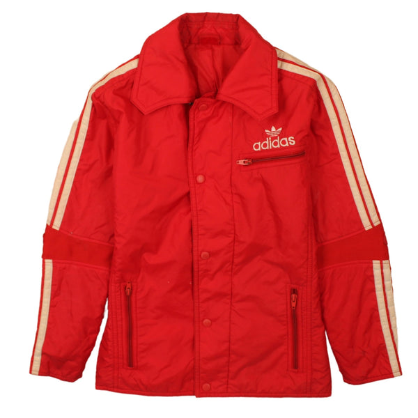 Adidas Vintage 90's Red Lightweight Men’s Small Button-Up Windbreaker