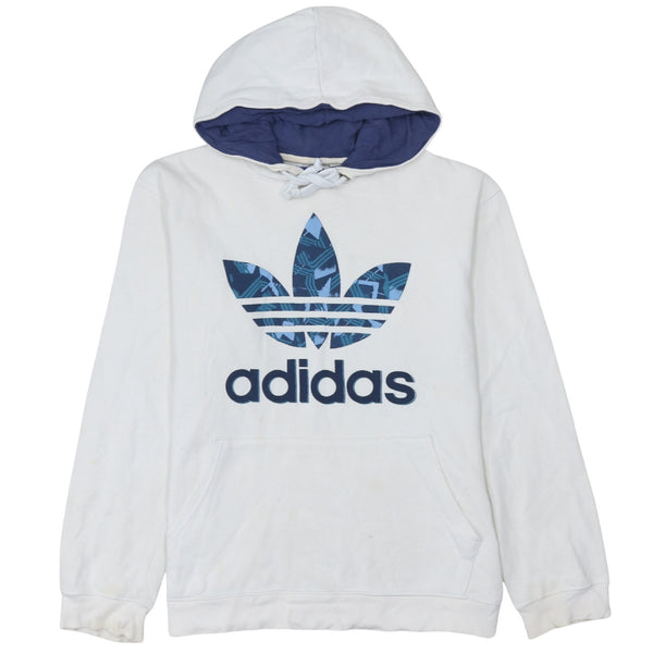 Adidas 90's Spellout Pullover Hoodie Medium White