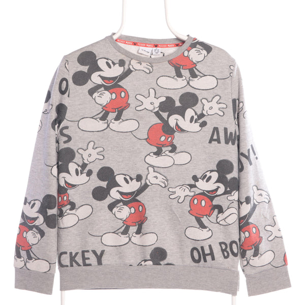 Grey Disney Mickey Mouse Crewneck Sweatshirt XSmall Vintage