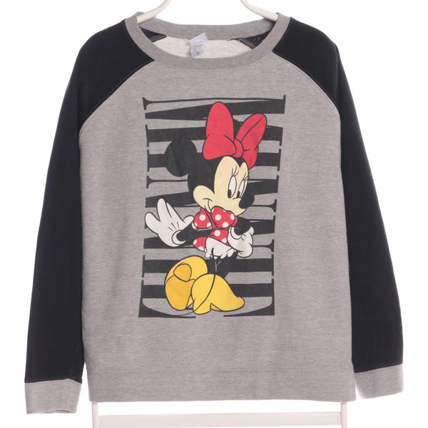 Grey Disney Crewneck Mickey Sweatshirt - Xlarge