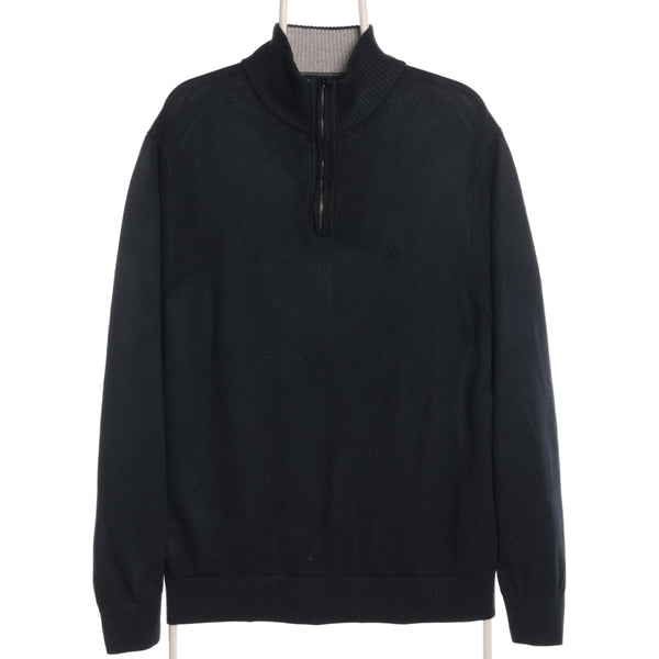 Nautica 90's Quarter Zip Jumper Large Blue