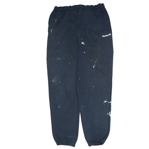 Authentic 90s Reebok Black Joggers Sweatpants Men's Size 28 B Grade