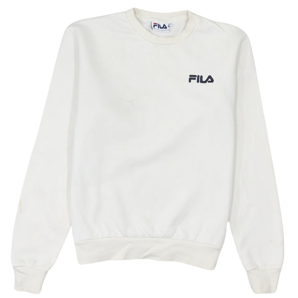 Fila 90's Heavyweight Crew Neck Sweatshirt XSmall White Cotton
