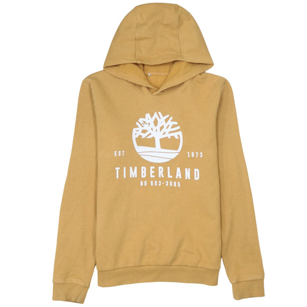 Timberland 90's Spellout Pullover Hoodie XSmall  Yellow