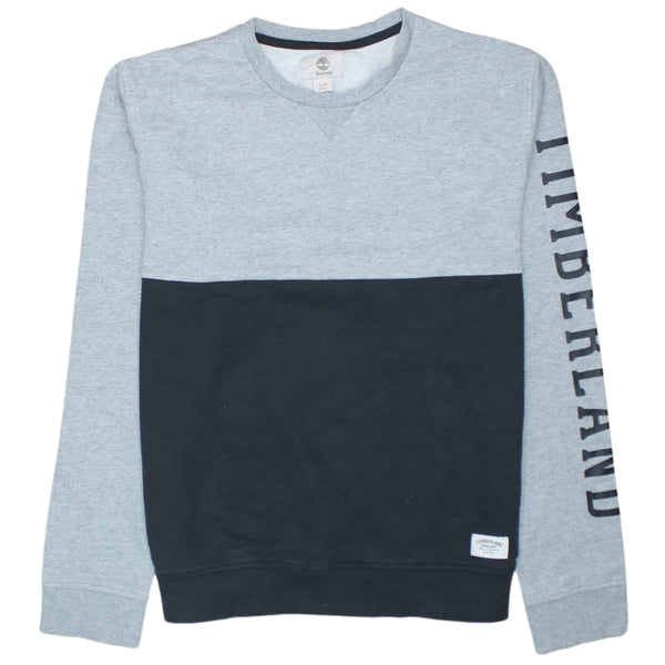 Vintage Timberland 90's Lightweight Crew Neck Sweatshirt Large Black