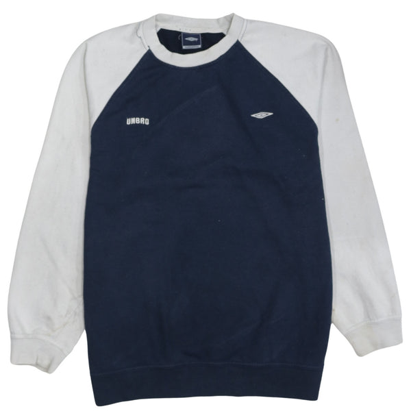 Umbro 90's Lightweight Crew Neck Sweatshirt Large  Navy Blue