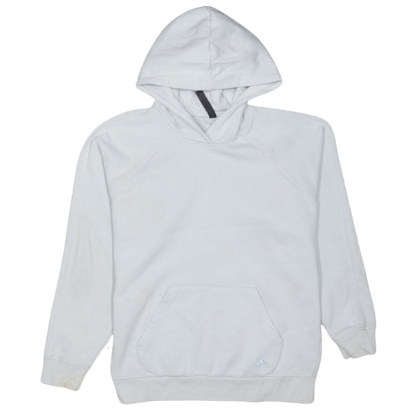 Adidas 90's Drawstring Pockets Pullover Hoodie XSmall Grey