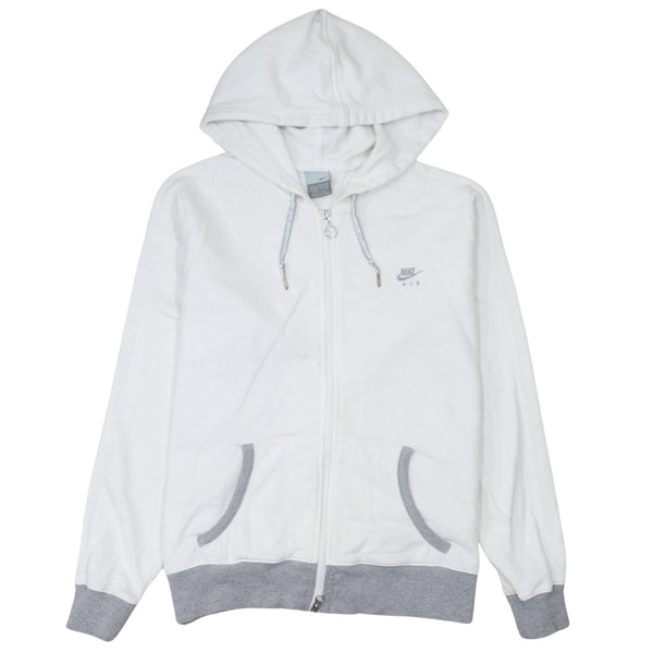 Nike 90's Swoosh Full Zip Up Hoodie XLarge Beige Cream
