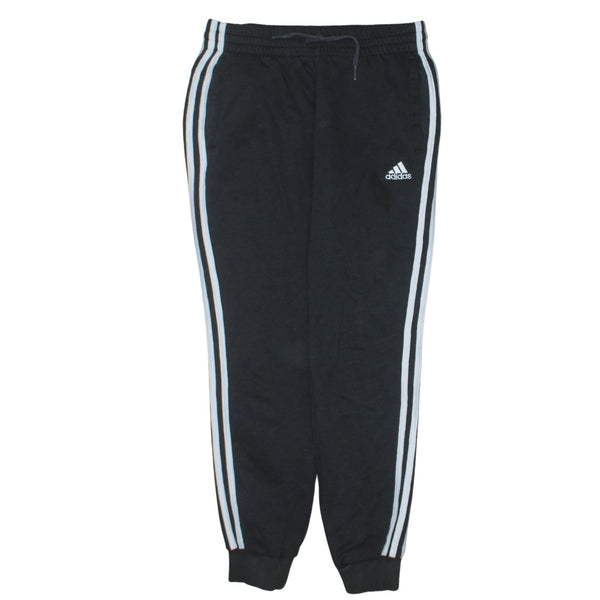 Adidas 90's 3 Stripes Casual Joggers / Sweatpants 28 Black