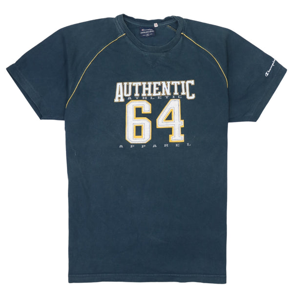 Vintage Champion Navy Blue Crew Neck T Shirt XLarge 90s Style
