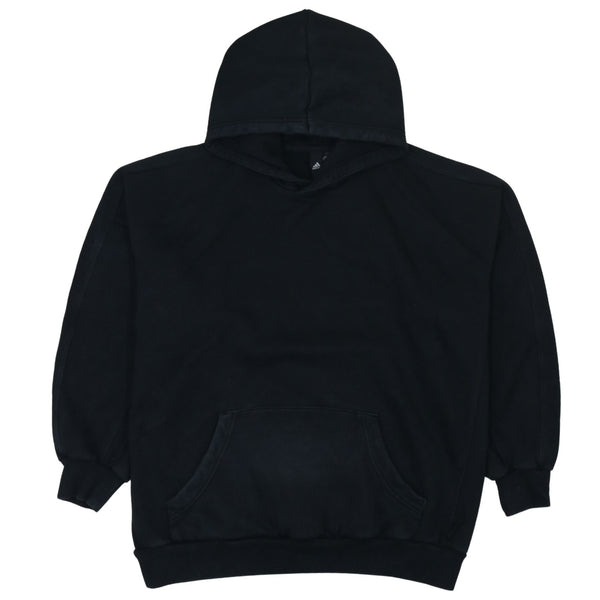 Adidas Black 90s Vintage Plain Pullover Hoodie Women's Large Cotton