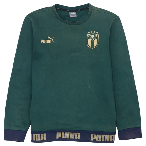 Puma 90's Italia Crew Neck Sweatshirt Medium Green