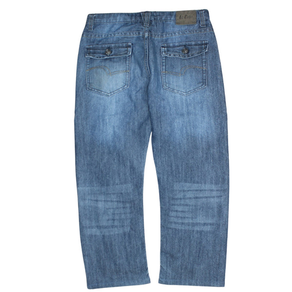 Lee Vintage 90's Blue Lightwash Straight Leg Baggy Trousers Pants Women's 28