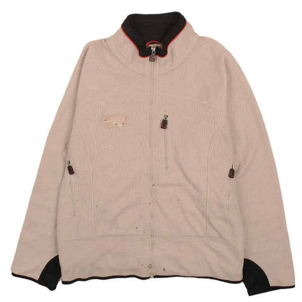 Fila 90's Hiking Warm Full Zip Up Fleece Jumper XLarge (missing sizing label) Brown