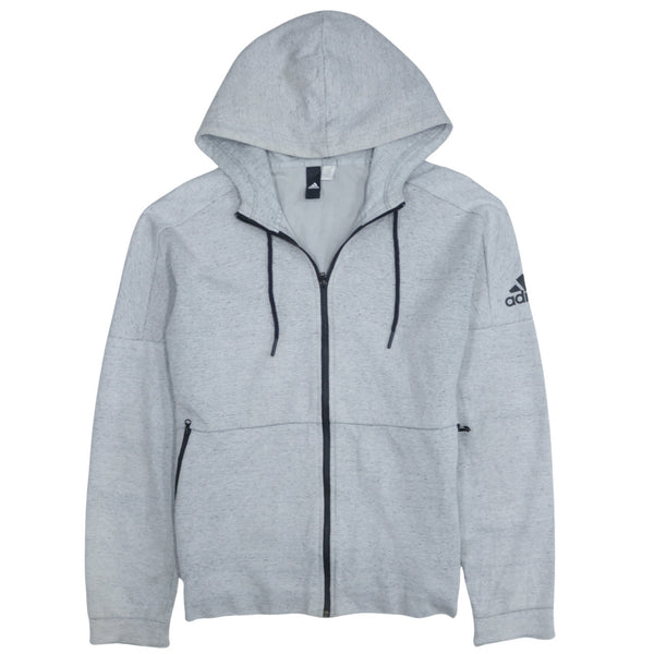 Adidas 90's Lightweight Full Zip Up Hoodie XLarge  Grey
