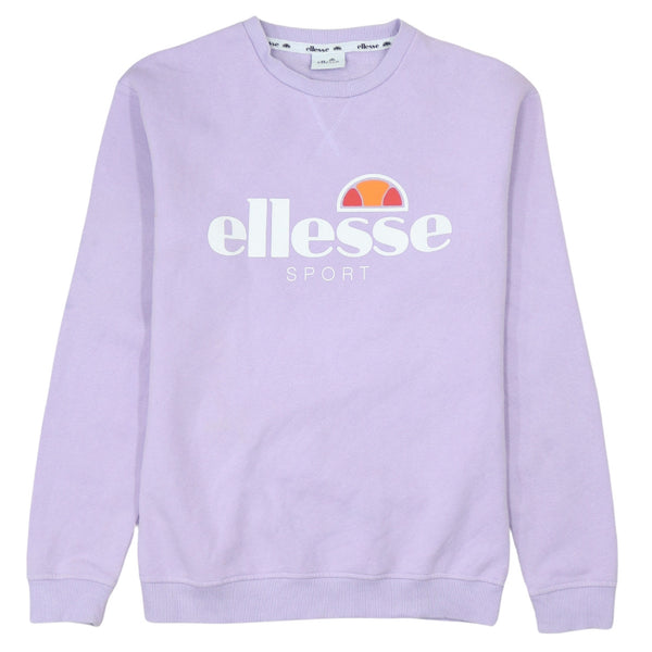 Ellesse 90's Vintage Purple Crew Neck Sweatshirt XSmall Cotton