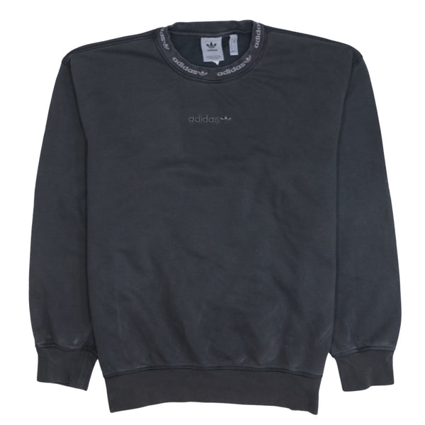 Adidas 90's Lightweight Crew Neck Sweatshirt Medium Black