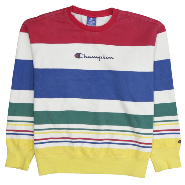 Champion 90's Lightweight Crew Neck Sweatshirt Medium Blue