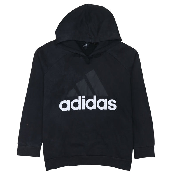 Adidas 90's Spellout Pullover Hoodie XLarge Black