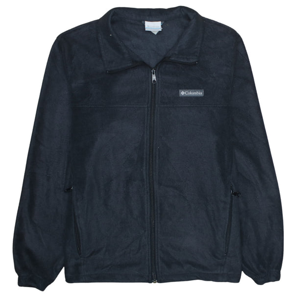 Columbia 90's Hiking Warm Full Zip Up Fleece Jumper Large Black