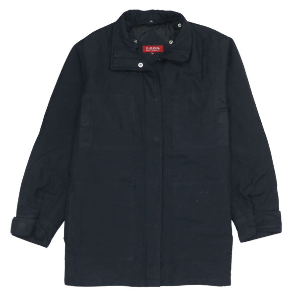 H&M Vintage 90's Black Full Zip Lightweight Windbreaker Jacket M