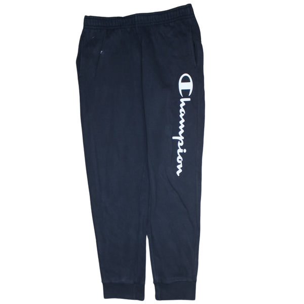 Champion 90's Elasticated Waistband Drawstrings Casual Joggers / Sweatpants Medium Navy Blue