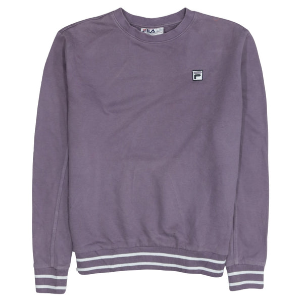 Fila 90's Vintage Lightweight Purple Crew Neck Sweatshirt Men's Large
