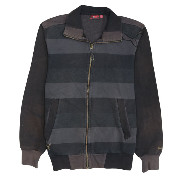 Puma 90's Lightweight Full Zip Up Sweatshirt Medium Black