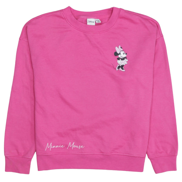 Disney 90's Minnie Mouse Crew Neck Sweatshirt Small Pink