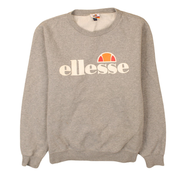 Ellesse Vintage 90's Grey Spellout Crew Neck Sweatshirt XXLarge