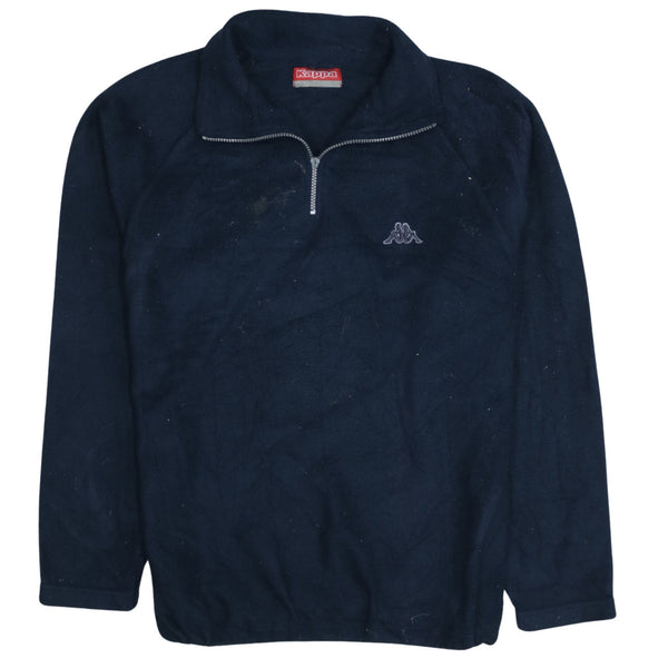 Kappa 90's Hiking Warm Quarter Zip Fleece Jumper XXLarge  Navy Blue