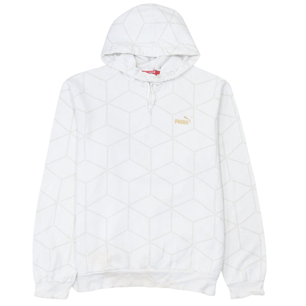 Puma 90's Lightweight Pullover Hoodie Large White