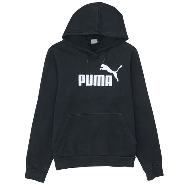 Puma 90's Spellout Pullover Hoodie Large Black