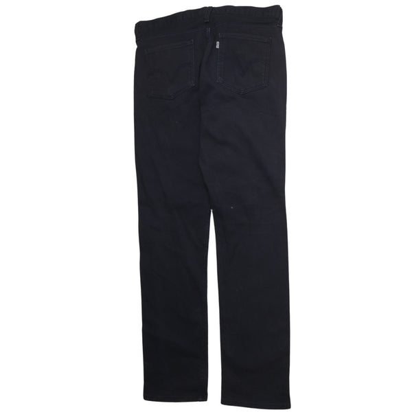 Levi's 90's 511 Skinny Straight Leg Baggy Trousers / Pants 34 Black