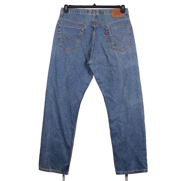 Levi's 2000s Y2K 505 Denim Relaxed Fit Baggy Jeans 36 x 32 Blue