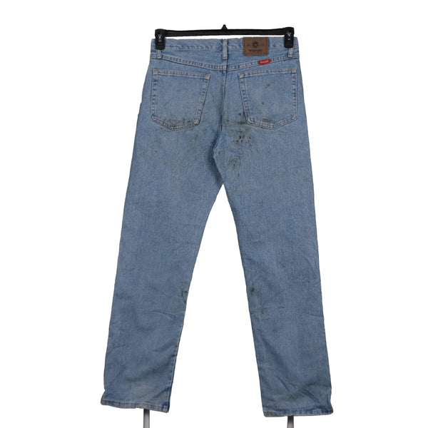 Vintage 90's Wrangler Denim Baggy Straight Leg Jeans Mens 34 Blue