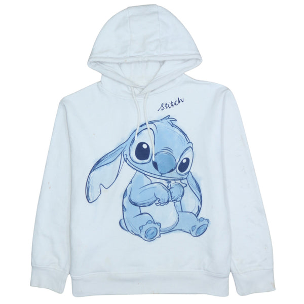 Diseny 90's Stitch Pullover Hoodie Small White