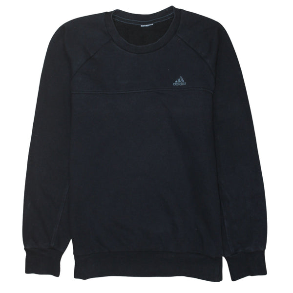 Adidas 90's Lightweight Crew Neck Sweatshirt Small  Black