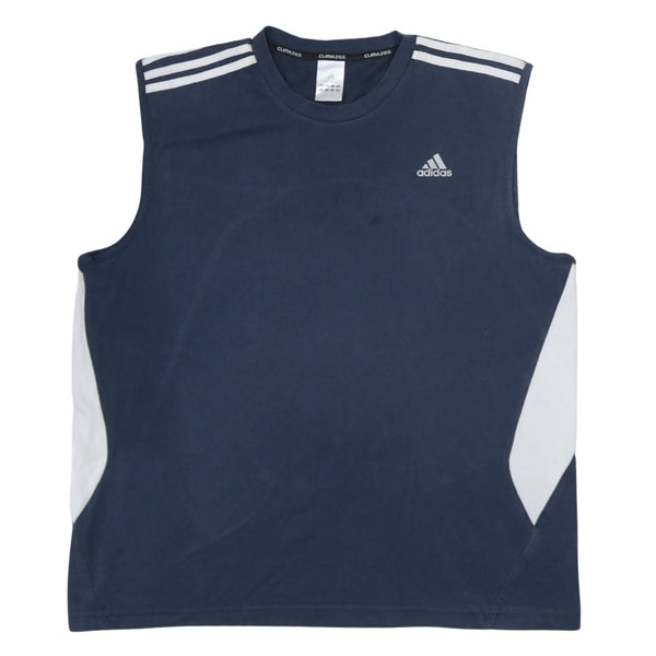 Adidas 90's Vest Sleeveless Crew Neck Vest XLarge Navy Blue