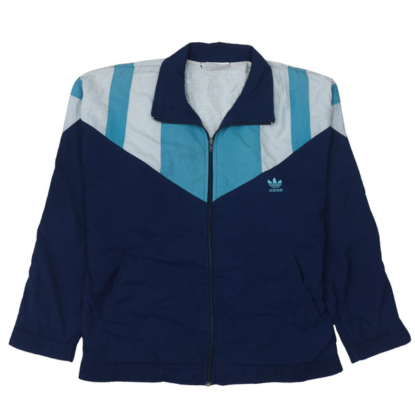 Adidas 90's Lightweight Full Zip Up Windbreaker Medium  Navy Blue